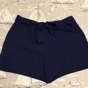 Satin Bow Shorts